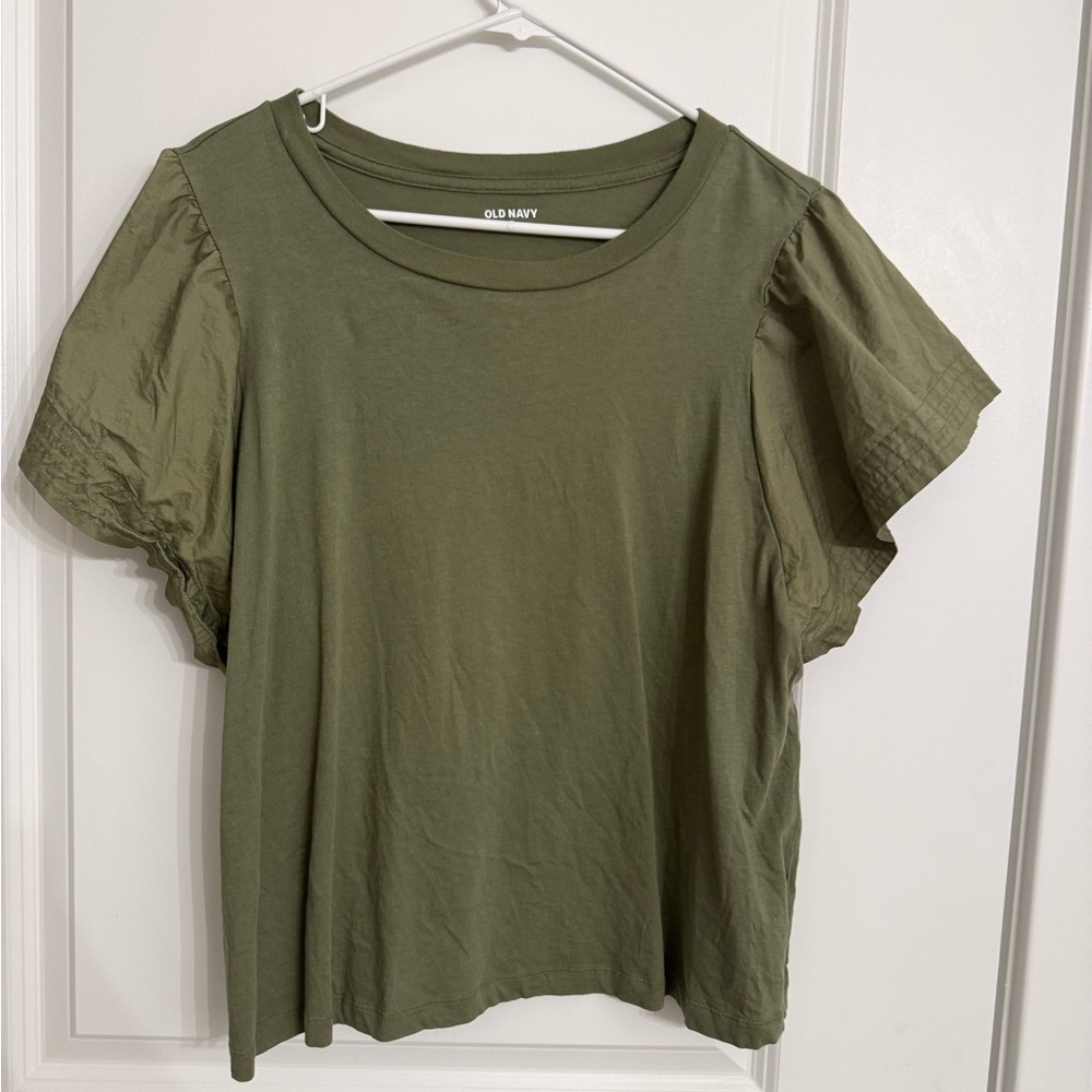 Old Navy Women's Short Sleeve Green Tee